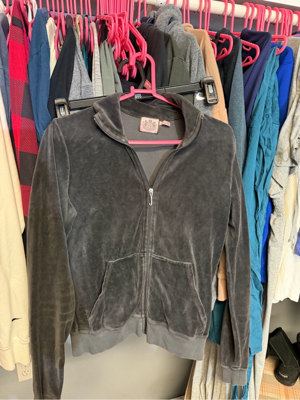 Juicy Couture Velour Zip-Up Teddy Jacket